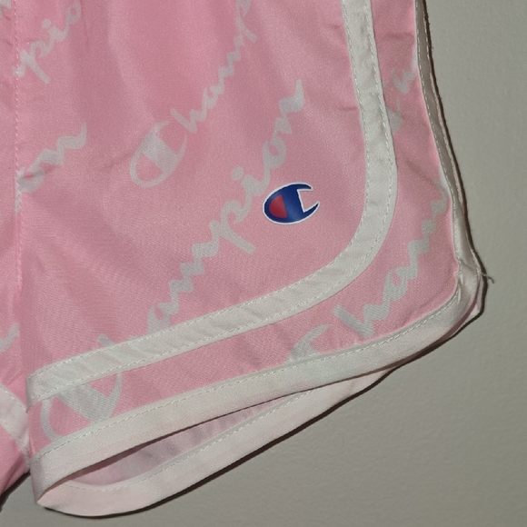 Champion Toddler Light Pink Logo Shorts LOT M - Picture 4 of 4